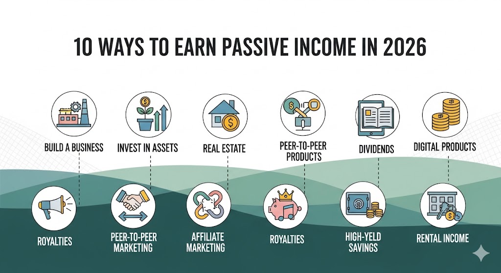 Top 10 ways to earn passive income – building a business or investing in assets In 2026