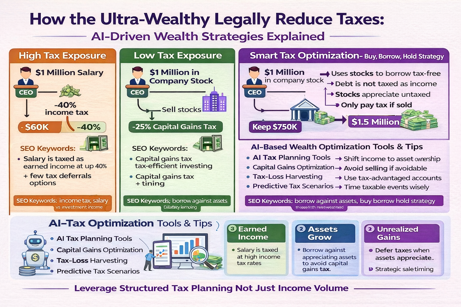 How the Ultra-Wealthy Legally Reduce Taxes: AI-Driven Wealth Strategies and Smart Tax Optimization Explained