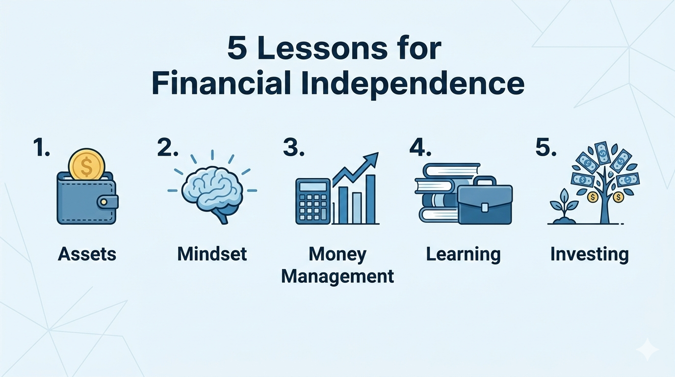 Mastering Financial Independence: 5 Core Wealth-Building Principles from Rich Dad Poor Dad