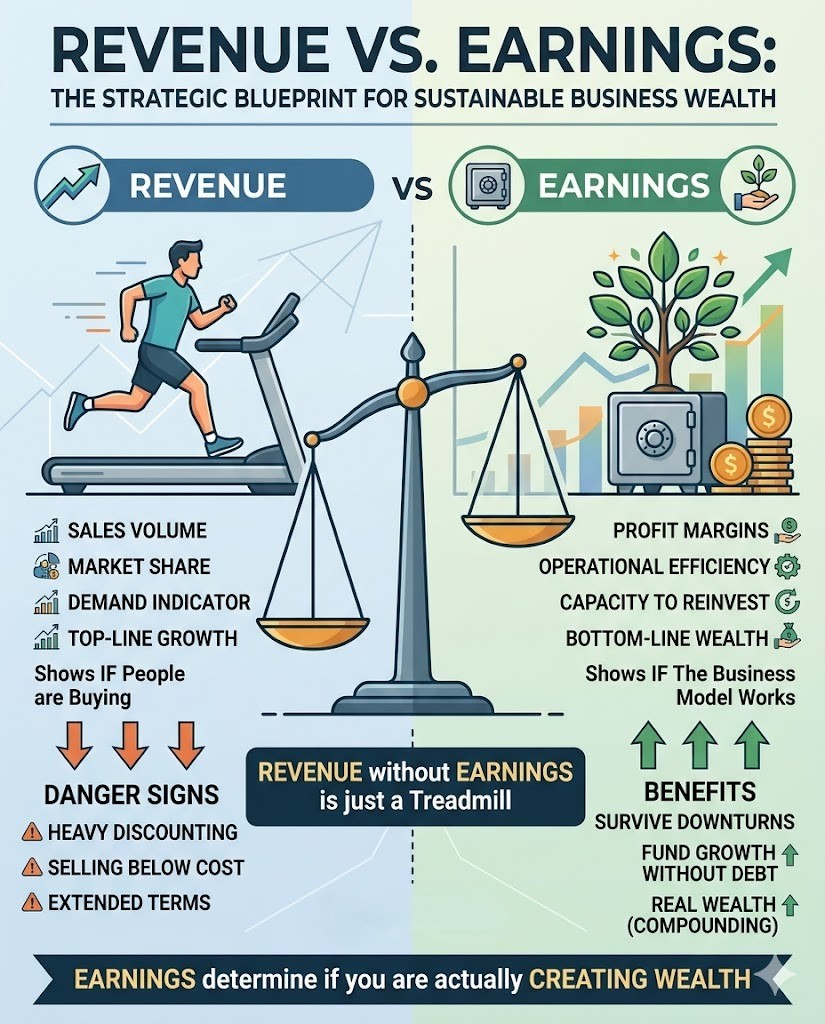 Revenue vs. Earnings: The Strategic Blueprint for Sustainable Business Wealth