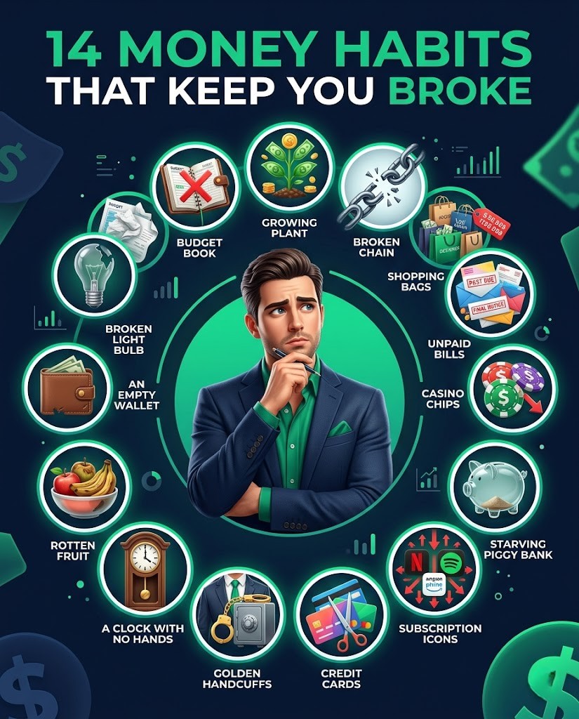 💸 Master Your Wealth: 14 Toxic Money Habits That Keep You Broke and How to Fix Them 🚀