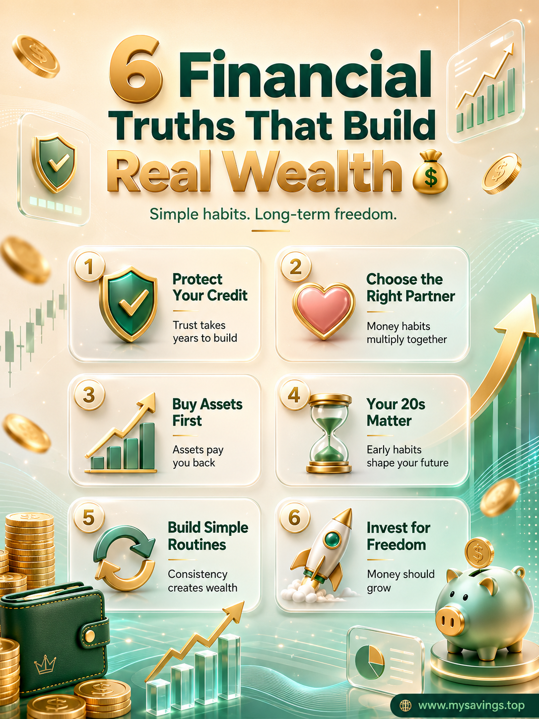 🌱 Smart Money Habits That Create Financial Freedom and Long-Term Stability