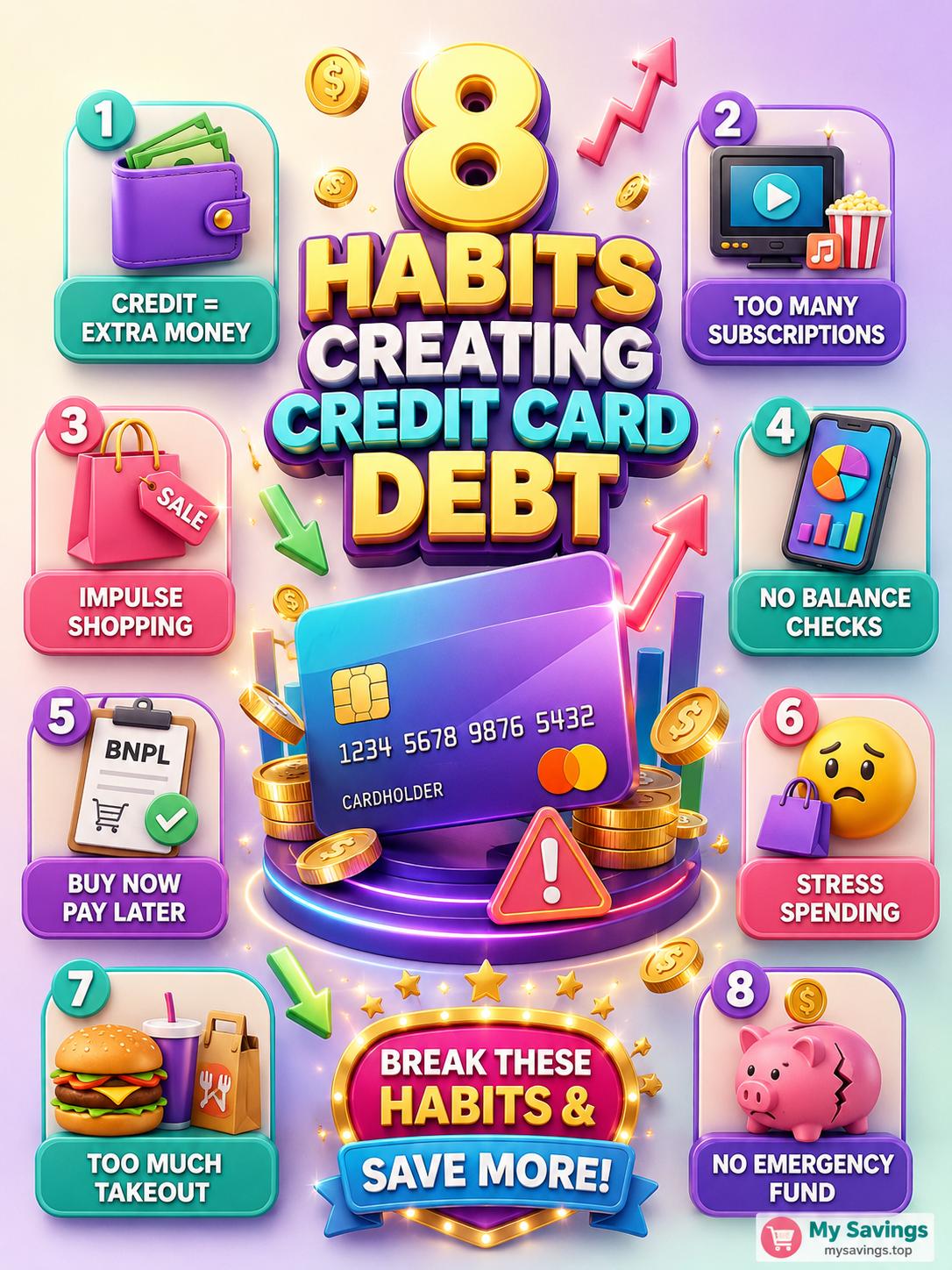 💳 Why Do People End Up in Credit Card Debt? 💸 | 8 Costly Money Habits to Break Today