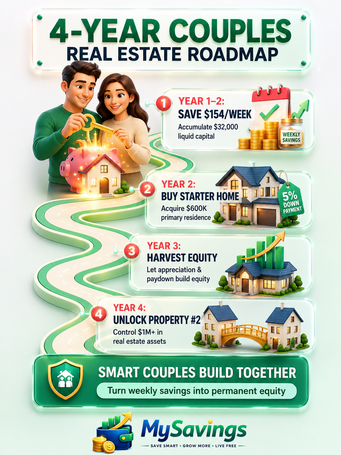 🏠 Real Estate for Couples: The 4-Year Million Dollar Roadmap 🔑