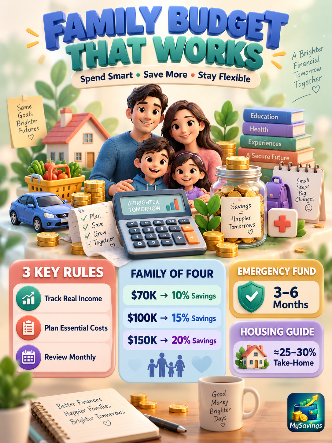 💰 Family Budget That Works: Smart Spending Rules for a Stronger Financial Future 🏡