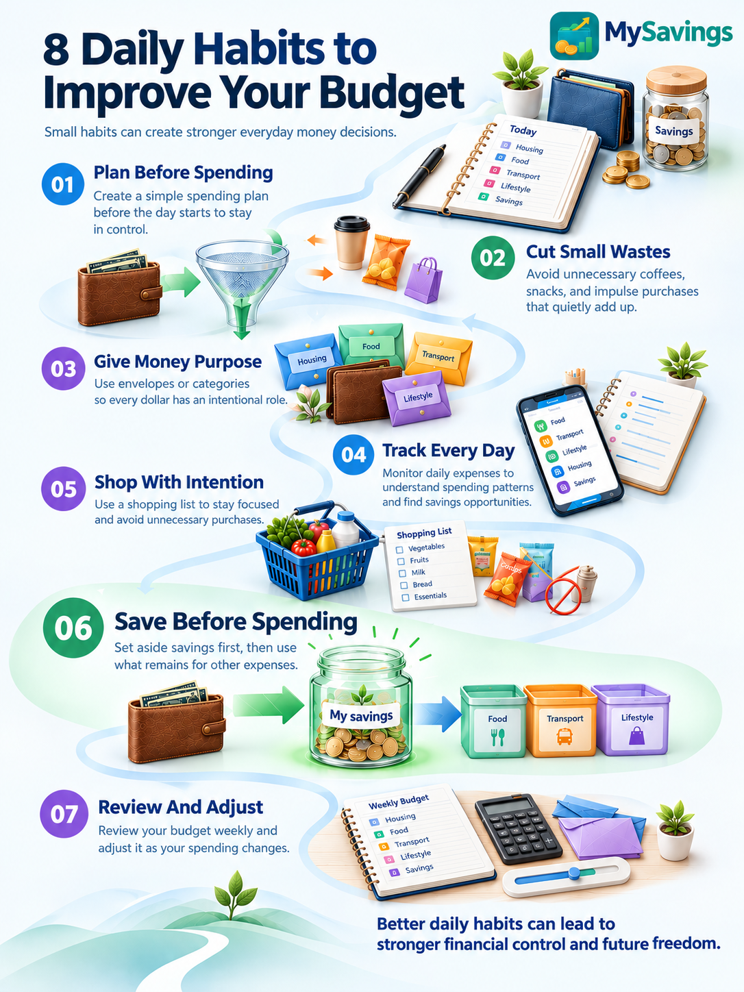 8 Daily Habits to Improve Your Budget and Build Better Money Habits