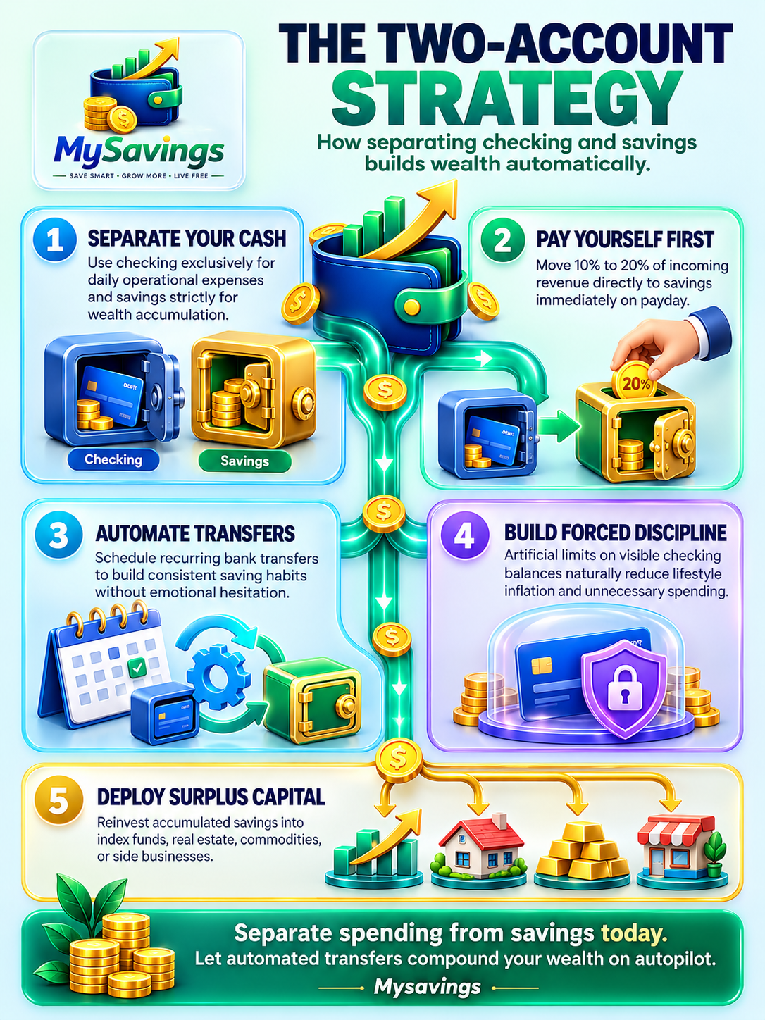 🏦 The Two-Account Strategy: How to Save and Invest Money Faster 💰