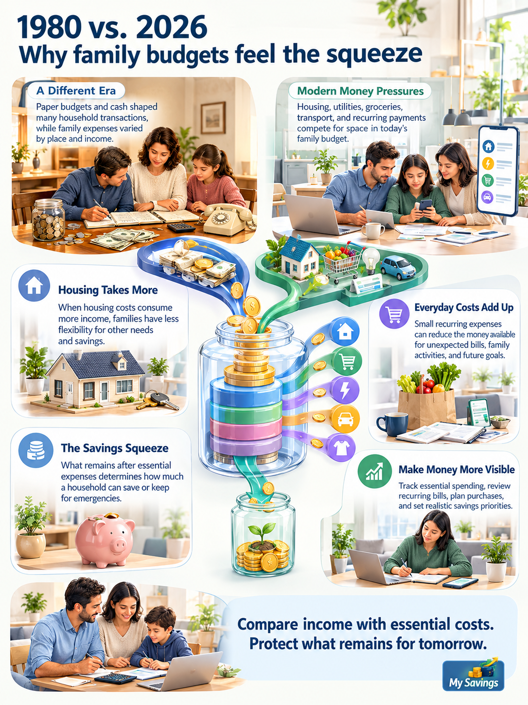 1980 vs. 2026 🏠💰 Why the Cost of Living Makes Family Life Harder